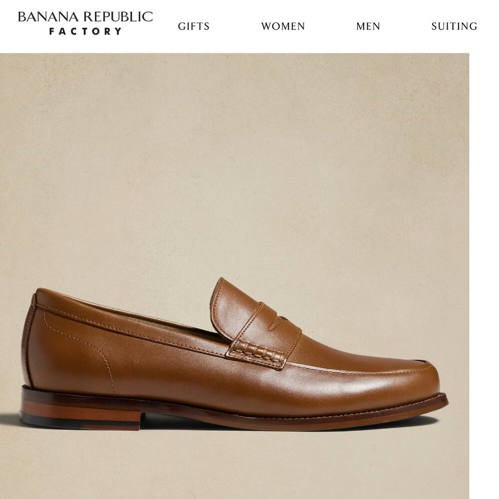 Banana Republic Leather Penny Loafer